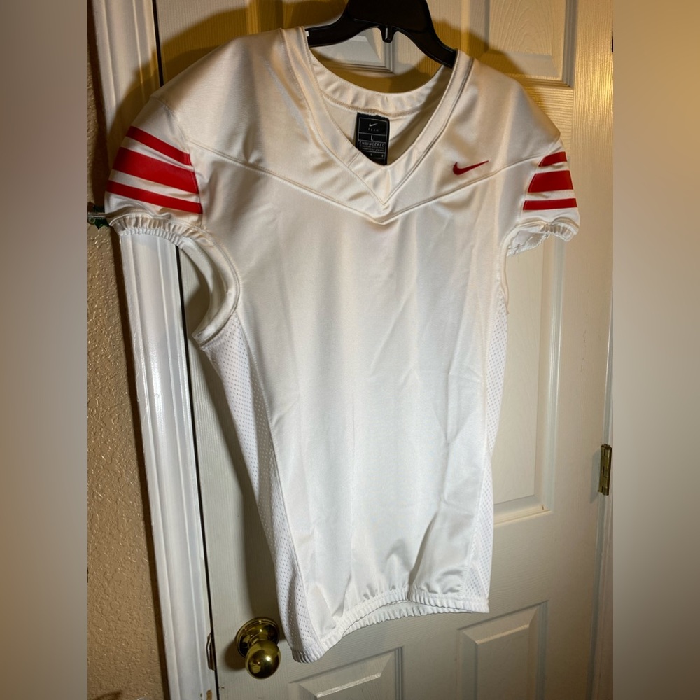 Nike Mens LARGE Football Training Jersey Top Athletic Sports Summer Adult Swoosh